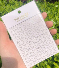 将图片加载到图库查看器，Stripe Line Nail Sticker Decal Thin Lining Line Art Self-Adhesive Peel Off Silver /Gold /White /Black Gold Stickers Accessories Strip Line Nail Decal Self-Adhesive 3D Wave Decal Decoration Metallic Curve Design Decoration for Women Girls
