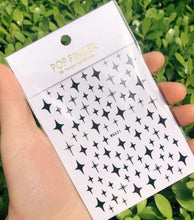 将图片加载到图库查看器，Stripe Line Nail Sticker Decal Thin Lining Line Art Self-Adhesive Peel Off Silver /Gold /White /Black Gold Stickers Accessories Strip Line Nail Decal Self-Adhesive 3D Wave Decal Decoration Metallic Curve Design Decoration for Women Girls
