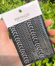 将图片加载到图库查看器，Stripe Line Nail Sticker Decal Thin Lining Line Art Self-Adhesive Peel Off Silver /Gold /White /Black Gold Stickers Accessories Strip Line Nail Decal Self-Adhesive 3D Wave Decal Decoration Metallic Curve Design Decoration for Women Girls
