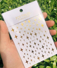 将图片加载到图库查看器，Stripe Line Nail Sticker Decal Thin Lining Line Art Self-Adhesive Peel Off Silver /Gold /White /Black Gold Stickers Accessories Strip Line Nail Decal Self-Adhesive 3D Wave Decal Decoration Metallic Curve Design Decoration for Women Girls
