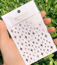 将图片加载到图库查看器，Stripe Line Nail Sticker Decal Thin Lining Line Art Self-Adhesive Peel Off Silver /Gold /White /Black Gold Stickers Accessories Strip Line Nail Decal Self-Adhesive 3D Wave Decal Decoration Metallic Curve Design Decoration for Women Girls
