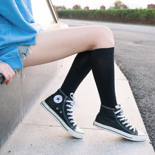 将图片加载到图库查看器，Striped Long Warm Thigh High Stockings Women's Casual Tube Thigh High Socks for School Over Knee High Socks for girls
