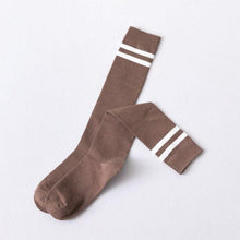 将图片加载到图库查看器，Striped Long Warm Thigh High Stockings Women's Casual Tube Thigh High Socks for School Over Knee High Socks for girls
