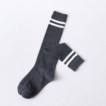 将图片加载到图库查看器，Striped Long Warm Thigh High Stockings Women's Casual Tube Thigh High Socks for School Over Knee High Socks for girls

