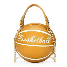 将图片加载到图库查看器，Stunning Ball Purses For Teenagers And Women Stylish Shoulder Bags, Crossbody Chain Hand Bags Personalit Leather Pink Basketball Bag For Females
