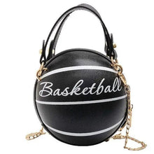 将图片加载到图库查看器，Stunning Ball Purses For Teenagers And Women Stylish Shoulder Bags, Crossbody Chain Hand Bags Personalit Leather Pink Basketball Bag For Females
