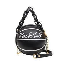 将图片加载到图库查看器，Stunning Ball Purses For Teenagers And Women Stylish Shoulder Bags, Crossbody Chain Hand Bags Personalit Leather Pink Basketball Bag For Females
