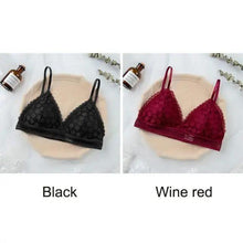 将图片加载到图库查看器，Stunning Hot Look Women's Lace Bra No Steel Ring Beauty Back comfor Wrapped Chest Comfortable Daisy Brassiere Stretch Triangle Cup Padded Underwear 1/2Pcs
