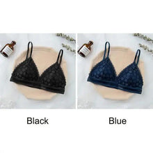 将图片加载到图库查看器，Stunning Hot Look Women's Lace Bra No Steel Ring Beauty Back comfor Wrapped Chest Comfortable Daisy Brassiere Stretch Triangle Cup Padded Underwear 1/2Pcs
