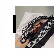 Load image into Gallery viewer, Stylish And Fashionable Fanny Bag For Women Rave Festival Bum Travel Waist Pack Black And White Checkered
