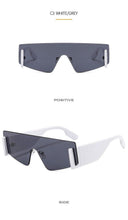Load image into Gallery viewer, Stylish Big Rimless Classic Sunglasses In Square Shape For Women &amp; Men New Oversize &amp; Retro Style Sunglasses  Rectangle Shape Eyewear Shades Oversized Fashion Sunglasses For Women
