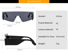 Load image into Gallery viewer, Stylish Big Rimless Classic Sunglasses In Square Shape For Women &amp; Men New Oversize &amp; Retro Style Sunglasses  Rectangle Shape Eyewear Shades Oversized Fashion Sunglasses For Women
