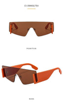 Load image into Gallery viewer, Stylish Big Rimless Classic Sunglasses In Square Shape For Women &amp; Men New Oversize &amp; Retro Style Sunglasses  Rectangle Shape Eyewear Shades Oversized Fashion Sunglasses For Women

