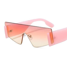 Load image into Gallery viewer, Stylish Big Rimless Classic Sunglasses In Square Shape For Women &amp; Men New Oversize &amp; Retro Style Sunglasses  Rectangle Shape Eyewear Shades Oversized Fashion Sunglasses For Women
