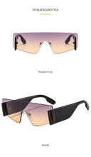 Load image into Gallery viewer, Stylish Big Rimless Classic Sunglasses In Square Shape For Women &amp; Men New Oversize &amp; Retro Style Sunglasses  Rectangle Shape Eyewear Shades Oversized Fashion Sunglasses For Women
