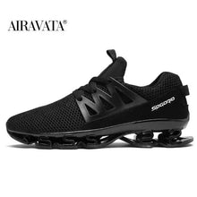 将图片加载到图库查看器，Stylish Black Mens Soft Casual Sneakers Breathable Comfort Sport Elegant Men Sneakers
