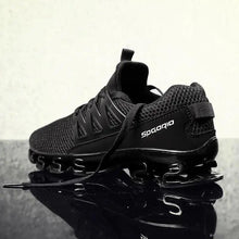 将图片加载到图库查看器，Stylish Black Mens Soft Casual Sneakers Breathable Comfort Sport Elegant Men Sneakers
