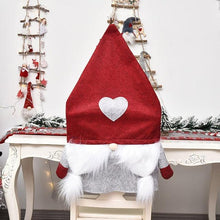 将图片加载到图库查看器，Stylish Chair Covers Christmas Santa Claus Chair Back Cover Christmas Dining Dinner Table Decoration New Year Party Supplies Dining Table Decoration for Home New Year Party

