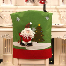 将图片加载到图库查看器，Stylish Chair Covers Christmas Santa Claus Chair Back Cover Christmas Dining Dinner Table Decoration New Year Party Supplies Dining Table Decoration for Home New Year Party
