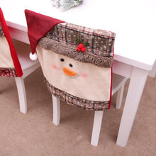 将图片加载到图库查看器，Stylish Chair Covers Christmas Santa Claus Chair Back Cover Christmas Dining Dinner Table Decoration New Year Party Supplies Dining Table Decoration for Home New Year Party

