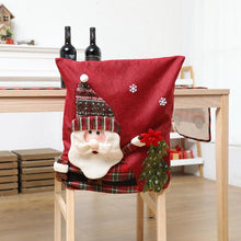 将图片加载到图库查看器，Stylish Chair Covers Christmas Santa Claus Chair Back Cover Christmas Dining Dinner Table Decoration New Year Party Supplies Dining Table Decoration for Home New Year Party
