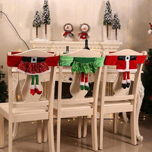 将图片加载到图库查看器，Stylish Chair Covers Christmas Santa Claus Chair Back Cover Christmas Dining Dinner Table Decoration New Year Party Supplies Dining Table Decoration for Home New Year Party
