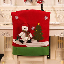将图片加载到图库查看器，Stylish Chair Covers Christmas Santa Claus Chair Back Cover Christmas Dining Dinner Table Decoration New Year Party Supplies Dining Table Decoration for Home New Year Party
