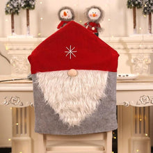 将图片加载到图库查看器，Stylish Chair Covers Christmas Santa Claus Chair Back Cover Christmas Dining Dinner Table Decoration New Year Party Supplies Dining Table Decoration for Home New Year Party
