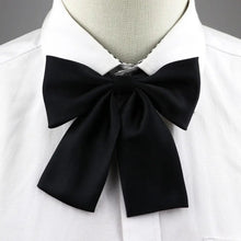 Load image into Gallery viewer, Stylish Colorful Women‘s Shirts Bowtie Ladies Girl School Wedding Party Bowtie For Women  Adjustable Pre-tied Solid Color Handmade Bowties for Women
