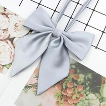 Load image into Gallery viewer, Stylish Colorful Women‘s Shirts Bowtie Ladies Girl School Wedding Party Bowtie For Women  Adjustable Pre-tied Solid Color Handmade Bowties for Women
