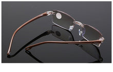 将图片加载到图库查看器，Stylish Fashionable  Blue Light Blocking Rimless Reading Glasses Women Men Simple Modern Square Frameless Diopters Glasses Frameless Reading Glasses Blue Light Blocking Rimless Computer Reader Lightweight Anti Glare Filter Eyeglasses
