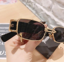 Load image into Gallery viewer, Stylish Fashionable Women Sunglasses Trending &amp; Luxury  Square Popular Design Men Glasses New Vintage Metal Black Comfortable Lenses Outdoor Travel Driving Sunglasses
