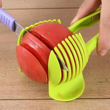 Load image into Gallery viewer, Stylish Handheld Kitchenware Tomato Slicer Bread Clip Fruit and Vegetable Cutter Potato Creative Gadget Kitchen Accessories
