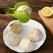 Load image into Gallery viewer, Stylish Handheld Kitchenware Tomato Slicer Bread Clip Fruit and Vegetable Cutter Potato Creative Gadget Kitchen Accessories
