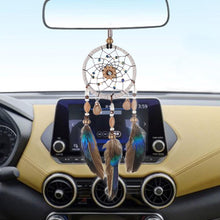 Load image into Gallery viewer, Stylish Hangings Dream Catcher Interior Rear-view Mirror Hanging Decor Car Pendant Grids Nature Feather Wind Chimes Round Ring Circle Handmade Home Decorations Handcrafts Car Charms Pendant Accessories
