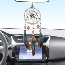 Load image into Gallery viewer, Stylish Hangings Dream Catcher Interior Rear-view Mirror Hanging Decor Car Pendant Grids Nature Feather Wind Chimes Round Ring Circle Handmade Home Decorations Handcrafts Car Charms Pendant Accessories
