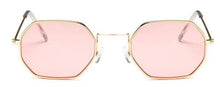 将图片加载到图库查看器，Stylish Hexagon Trendy Colorful Sunglasses For Women New Metal Luxury Summer Eyewear Women New Stainless Steel Lightweight Frame Cool Style Outdoor Travel UV Glasses
