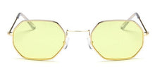将图片加载到图库查看器，Stylish Hexagon Trendy Colorful Sunglasses For Women New Metal Luxury Summer Eyewear Women New Stainless Steel Lightweight Frame Cool Style Outdoor Travel UV Glasses
