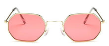 将图片加载到图库查看器，Stylish Hexagon Trendy Colorful Sunglasses For Women New Metal Luxury Summer Eyewear Women New Stainless Steel Lightweight Frame Cool Style Outdoor Travel UV Glasses

