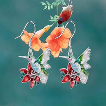 将图片加载到图库查看器，Stylish Hummingbird and Saffron Earrings

