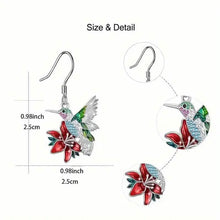 将图片加载到图库查看器，Stylish Hummingbird and Saffron Earrings

