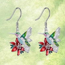将图片加载到图库查看器，Stylish Hummingbird and Saffron Earrings
