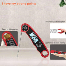 Load image into Gallery viewer, Stylish Instant Read Meat Thermometer Waterproof Ultra Fast Digital Food Water Milk Thermometer With Backlight &amp; Calibration Digital Food Probe for Kitchen Outdoor Grilling And BBQ
