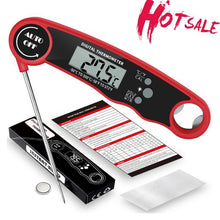 Load image into Gallery viewer, Stylish Instant Read Meat Thermometer Waterproof Ultra Fast Digital Food Water Milk Thermometer With Backlight &amp; Calibration Digital Food Probe for Kitchen Outdoor Grilling And BBQ
