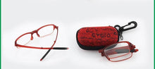 Load image into Gallery viewer, Stylish  Plastic Folding Reading Glasses For Women And  Men Frame Foldable Compact Folding Reading Glasses Women Men Blue Light Blocking Spring Hinge Readers Computer Slim Pocket Eyeglasses
