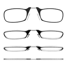 Load image into Gallery viewer, Stylish Polarized Legless Clamp Nose Reading Lightweight Glasses For Men And Women Unique Design  Portable Glasses Case Can Be Attached To The Mobile Phone Case Anti Blue Light Glasses ectangular Reading Glasses
