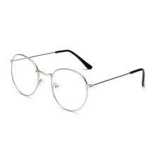 Load image into Gallery viewer, Stylish  Reading Glasses With  Metal Round Frame For  Men &amp; Women Blue Light Blocking Glasses for Women Men Round Metal Frame Clear Lens Computer Eyeglasses
