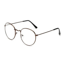 Load image into Gallery viewer, Stylish  Reading Glasses With  Metal Round Frame For  Men &amp; Women Blue Light Blocking Glasses for Women Men Round Metal Frame Clear Lens Computer Eyeglasses
