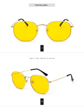 Load image into Gallery viewer, Stylish Small Round Polarized Sunglasses for Men Women Sunglasses For Hexagon Shape Sunglasses New Women Sunglasses In Metal Colorful Frame Glasses Eyewear For Men Women

