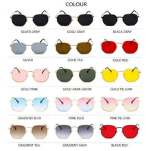 Load image into Gallery viewer, Stylish Small Round Polarized Sunglasses for Men Women Sunglasses For Hexagon Shape Sunglasses New Women Sunglasses In Metal Colorful Frame Glasses Eyewear For Men Women
